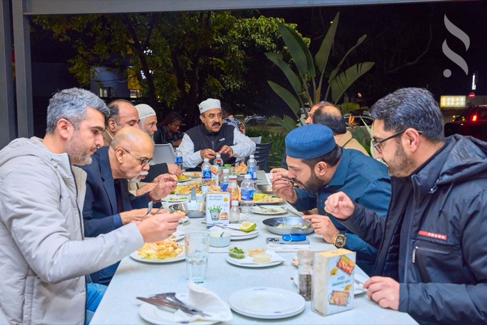 Diners sharing a meal at Ocean Basket